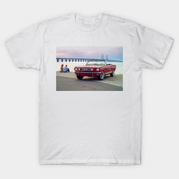 Ford Mustang Convert -66 T-Shirt by connyM-Sweden